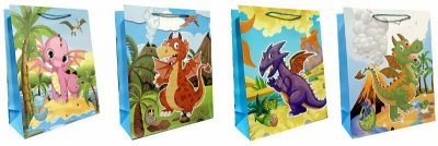 Torebka ozdobna prezentowa 18x24x8,5 cm DW5653C mix cena za 1 szt