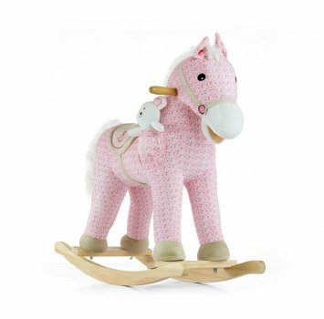 Koń na biegunach Pony różowy Milly Mally