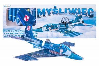 PROMO Samolot styropianowy z silnikiem i światłem LED, ładowanie USB 1003275 12op.