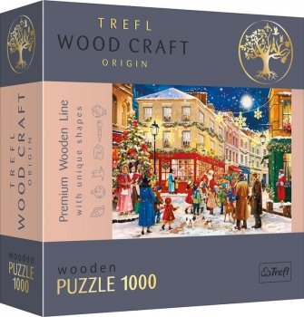 Puzzle 1000el drewniane - Świąteczna aleja 20151 Trefl
