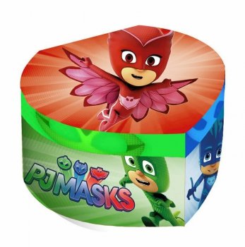 PROMO Pudełko szkatułka na biżuterię z lusterkiem 12,3x11,4x8,5cm PJ Masks PJ17012 Kids Euroswan