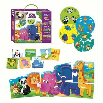 Gra edukacyjna Zoo world for toddlers RK1310-02 Roter Kafer