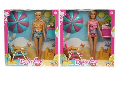 PROMO Lalka 29cm na plaży 548527 mix cena za 1 szt