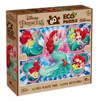 Puzzle dwustronne 60el eko Mała Syrenka 91874 LISCIANI p12