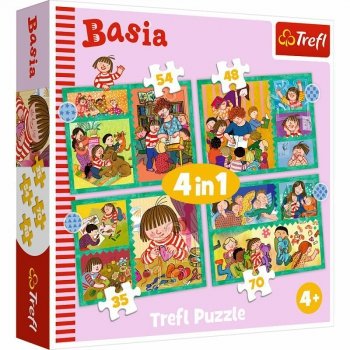 Puzzle 4w1 Przygoda Basi Trefl 34606