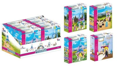 PROMO Klocki konstrukcyjne Alleblox Girl Princess 90-92el mix cena za 1 szt