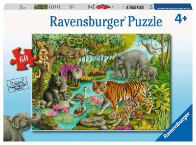PROMO Puzzle 60el Animals of India Zwierzęta z Indii 051632 Ravensburger