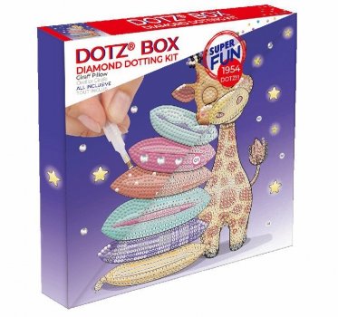 Haft diamentowy Diamond Dotz Żyrafa z poduszkami Diamentowa mozaika 22x22cm DBX078