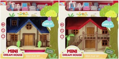PROMO Domek dla lalek z akcesoriami Mini Dream House 523025 mix cena za 1szt