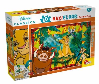 Puzzle dwustronne 60el. Maxi Floor Król Lew 91751 LISCIANI