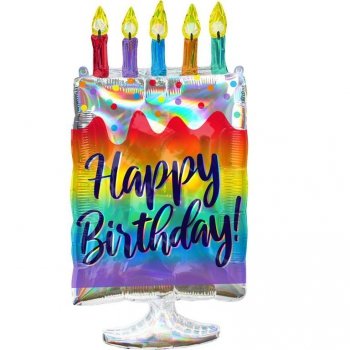Balon foliowy Supershape błyszczący Cake P40 zapakowany 4125401