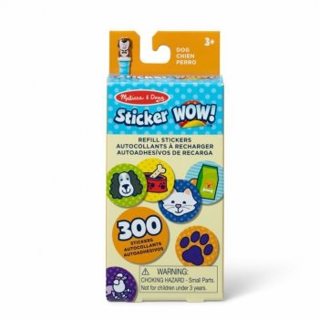 MELISSA Sticker WOW! Zestaw 300 naklejek uzupełniających Pies 50205
