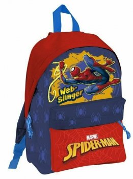 Plecak dwukomorowy 29cm Spiderman SP50056 Kids Euroswan