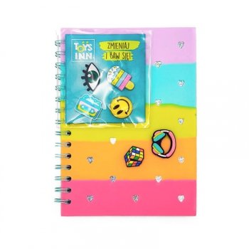 Notatnik A5 80k kratka z wpinkami multicolor 9094 STNUX