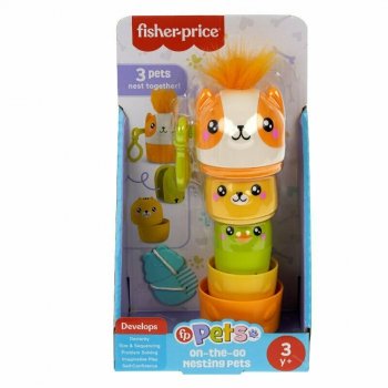 Fisher-Price Pets Zwierzaczki-składaczki Przenośna zabawka HXP17 MATTEL