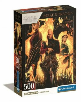 Clementoni Puzzle 500el Compact House of The Dragon 35548