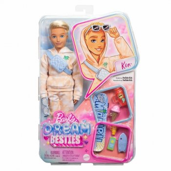 Lalka Barbie Dream Besties Ken + 8 akcesoriów JDD75 MATTEL