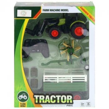 Maszyna rolnicza Traktor zdalnie sterowany z akcesoriami 1:24