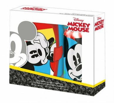 Zestaw Bidon aluminiowy + śniadaniówka Mickey Mouse MI50001 Kids Euroswan