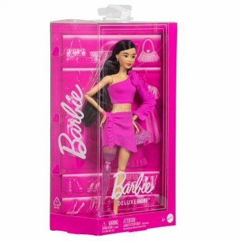 Barbie Lalka Deluxe Style Falbanki i róża HYV26 MATTEL