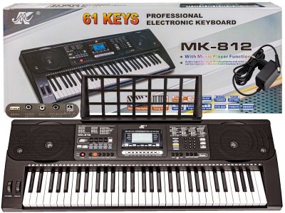 Keyboard Organy 61 Klawiszy Zasilacz MK-812 Przecena 6 - Meike