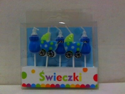 GODAN Świeczki Pikery Blue Baby 5szt. PF-SPBB5