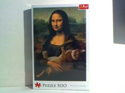 TREFL PUZZLE 500 Mona Lisa i kot Mruczek 37294