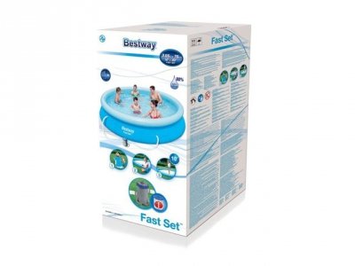 BESTWAY Basen rozp.dm.kołnierz366x76+filtr B57274