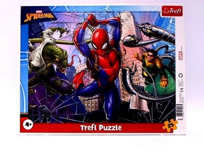 TREFL PUZZLE Ramkowe 25 Odważny Spiderman 31347