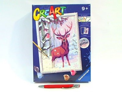 RAVENSBURGER RAV malow.po numerach CreArt Zimowi przyjac..20078