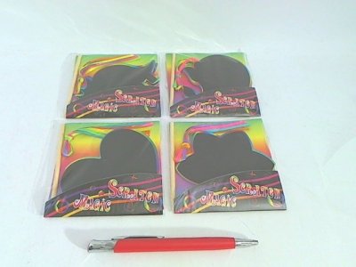 HIPO Notesik karteczki czarne 6szt 4rodz 620255 20112