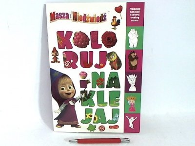 HARPERCOLLINS Koloruj i naklejaj 2 Masza i Niedźwiedź 69278
