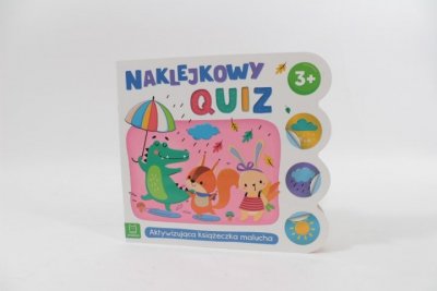 AKSJOMAT Naklejkowy quiz 3+ Aktyw.książeczka malucha 30843