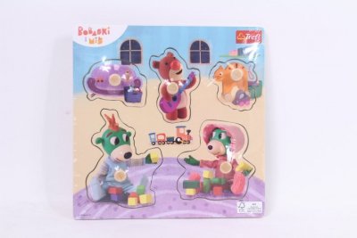 TREFL TREFL Zabawka drewn.Puzzle mini Bobaski i... 61621
