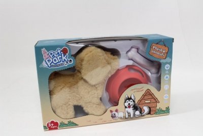 MZ-IMPORT Piesek na baterie + miska RA004-2 09981