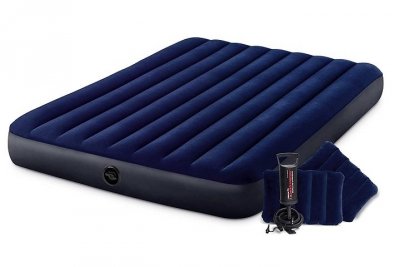 INTEX Materac Queen+pompka+pod.152x203x25 64765 12474