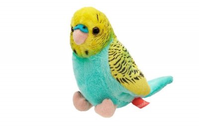 BEPPE Papuga falista 13cm lazurowo-zółta 13955 21748