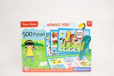 CLEMENTONI - ZABAWKI CLE Uczę się bawiąc! Mówiące pióro 500 pytań 50782