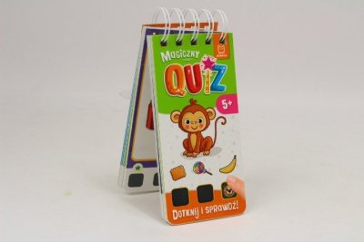 AKSJOMAT Magiczny quiz z małpką Dotknij i sprawdź 5+ 37347