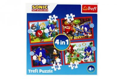 TREFL PUZZLE 4w1 Przygody Sonica/SEGA SonicTheH..34625