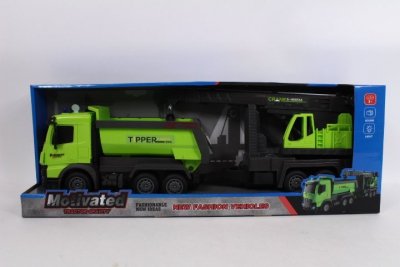 MZ-IMPORT Wywrotka + dźwig św/dźw 55cm 687-13C 11694