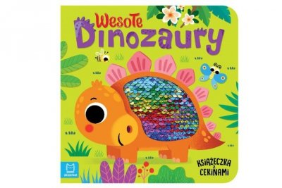 AKSJOMAT Wesołe dinozaury Książeczka z cekinami 37569