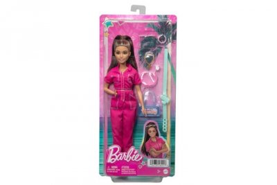 MATTEL Barbie lalka w różowym kombinezonie HPL76 /4