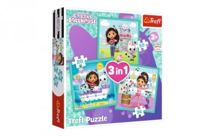 TREFL PUZZLE 3w1 Aktywności Gabi 34871