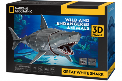 DANTE Cubic Fun puzzle 3D Żarłacz biały 10984