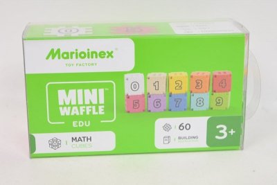MARIOINEX Klocki wafle EDU kostki matemat. 60el 06408