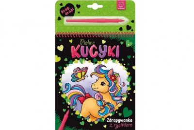 AKSJOMAT Piękne kucyki Zdrapywanka z rysikiem 39969