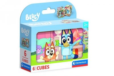CLEMENTONI - PUZZLE CLE Cubi klocki 6 - Bluey 40662