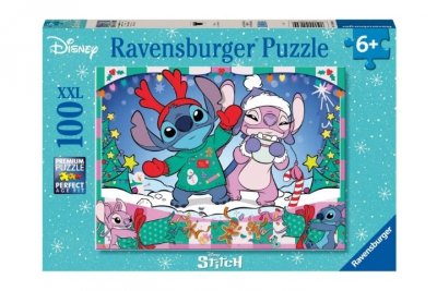 RAVENSBURGER RAV puzzle 100 Stitch Święta 04030