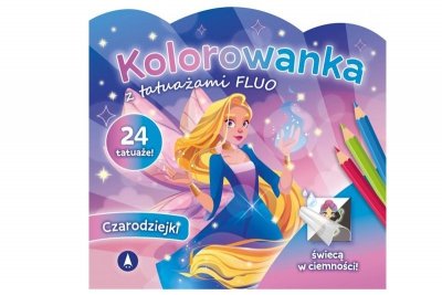 SKRZAT-WYDAWNICTWO Kolorow.z tatuaż.FLUO Czarodziejki 78831 